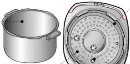 Cuckoo CRP-G1015F - ▶ When cooking/warming the rice. - 2