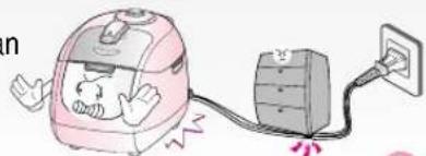 Cuckoo CRP-G1015F - Do not press heavy things on the power cord. - 1