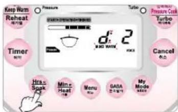 Keep Warm Reheat Timer Pressure d1 2 MAD WARM GAS My Mode Cancel Hira - Spark Mine - Heat Menu GASA 2.4 GHz