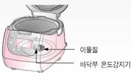 이물질 바닥부 온도감지기