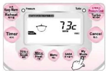 Keep Warm Reheat Timer Hrs Soak Min Heat Menu GABA My Mode 7.3c WATU Turbo Pressure Cook Turbo Cancel