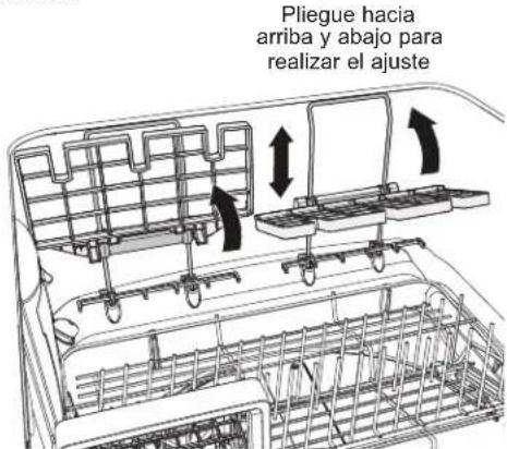 Pliegue hacia arriba y abajo para realizar el ajuste