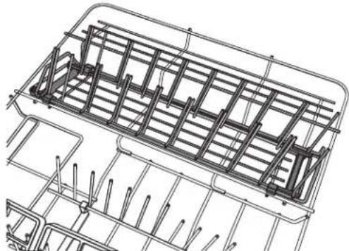 GE CDD420P4TW2 - Removable Spacing-Adjustable Tine Rack - 1