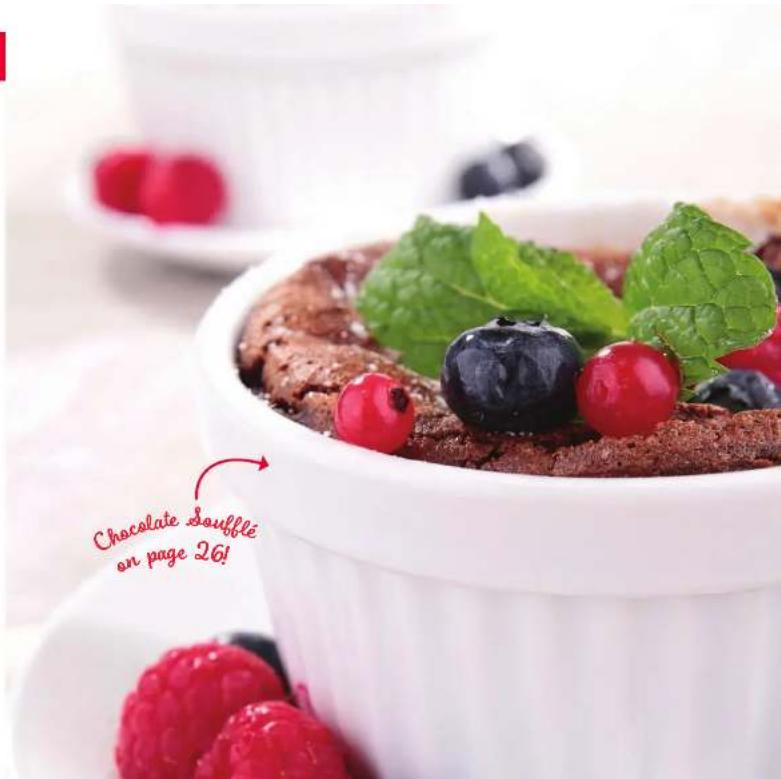 Chocolate Souffle on page 26!