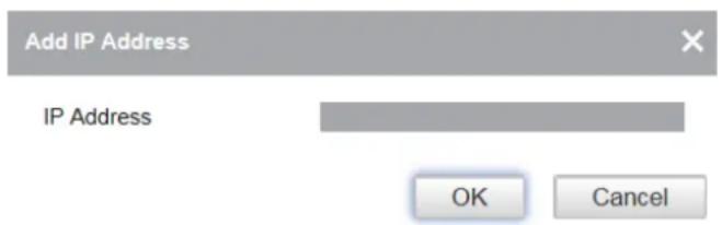 Add IP Address IP Address OK Cancel