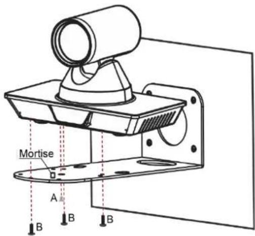 Kramer K-Cam4K - To mount K-Cam4K on a wall: - 3