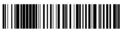 Black and white barcode image with vertical lines and a central dot