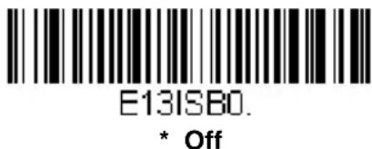 E13ISB0. * Off