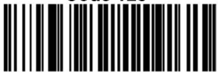 Black and white barcode image with vertical lines and a central 'B' mark