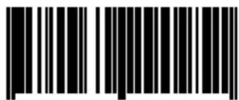 Black and white barcode image with vertical lines above and below the bars