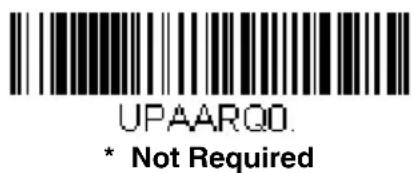 UPAARQ0. * Not Required