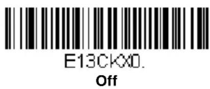 E13CKX0. Off