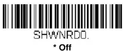 SHWNRDO. * Off