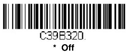 C39B320. * Off