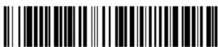 Black and white barcode image with vertical lines and dots, no readable text or symbols