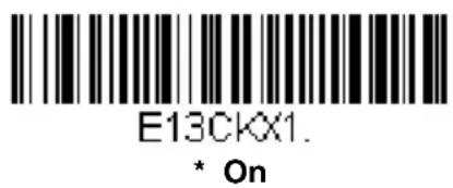 E13CKX1. * On