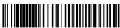 Black and white barcode image with vertical lines and a central dot