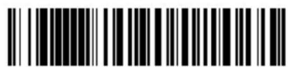 Black and white barcode image with vertical lines and a central dot