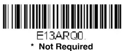 E13AR00. * Not Required