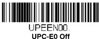 UPEEN00. UPC-E0 Off