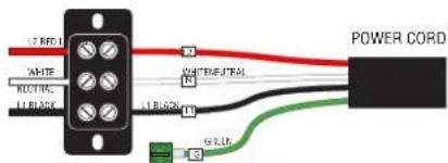 12 RFD WHITE RUTTER 14 BLACK WATER/FLTRAL -18 GCS POWER CORD GCLD