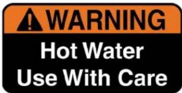 WARNING Hot Water Use With Care