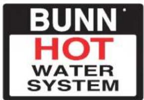 BUNN HOT WATER SYSTEM