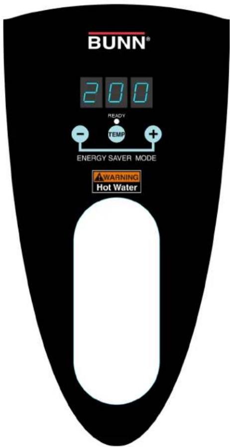 BUNN® 200 READY TEMP ENERGY SAVER MODE WARNING Hot Water