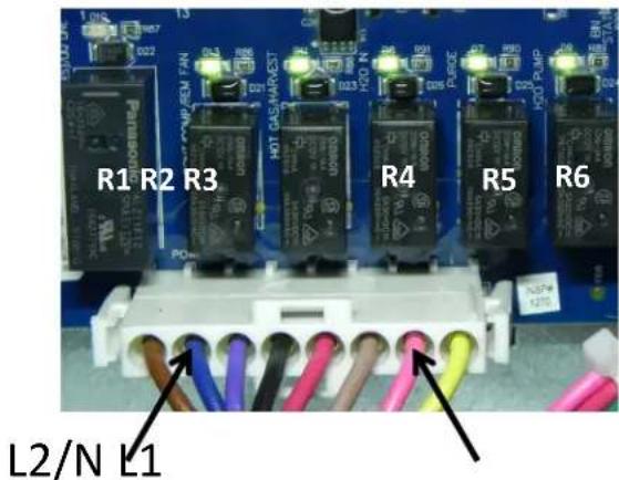 R1 R2 R3 HOT GAS/MAP/EST R4 R5 R6 L2/N L1