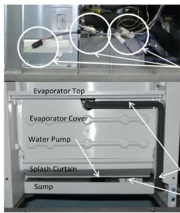 Evaporator Top Evaporator Cover Water Pump Splash Curtain Sump