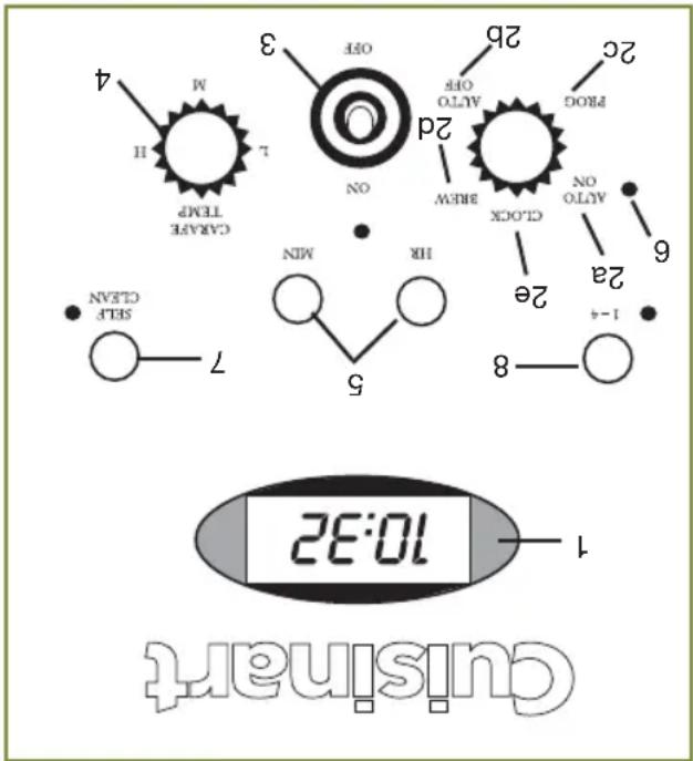 CUISINART Automatic Grind & Brew DGB-400 - Para programar el apagado automático - 1