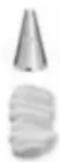 CUISINART CCP-10 - 3-Prong Border: Beautiful when used to pipe cream or meringues on tarts/pies. - 2