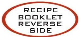 RECIPE BOOKLET REVERSE SIDE