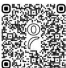 QR code image with a central circular logo containing the number '0'