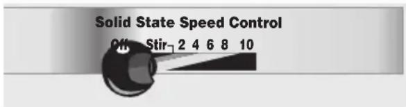 Solid State Speed Control Off Stir 2 4 6 8 10