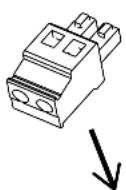 iPort 72350 - Disconnect the two wires in the wall from the green phoenix connector. - 5