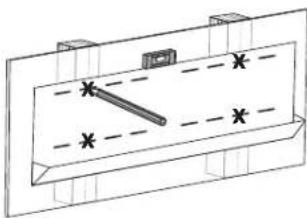 Gabor TMP-X - Attaching the Wall Bracket to Wooden Studs - 4