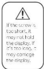 Gabor TMP-X - If Your Display Has Recessed Mounting or a Curved Back: - 1