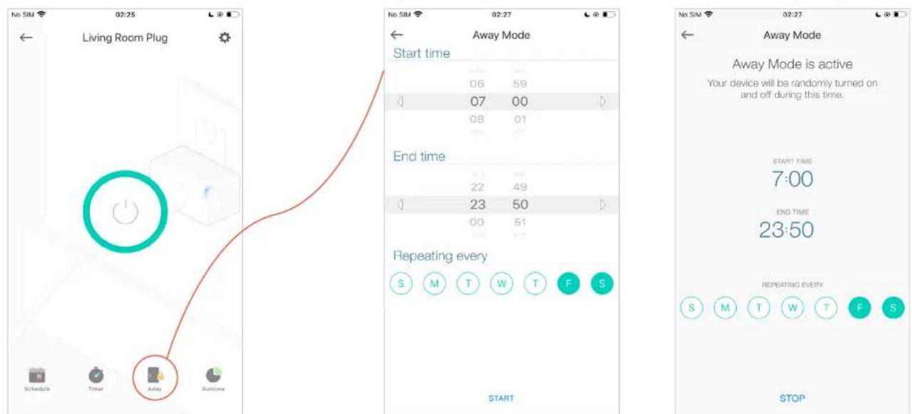 TP-LINK EP40A - Set Away Mode - 1