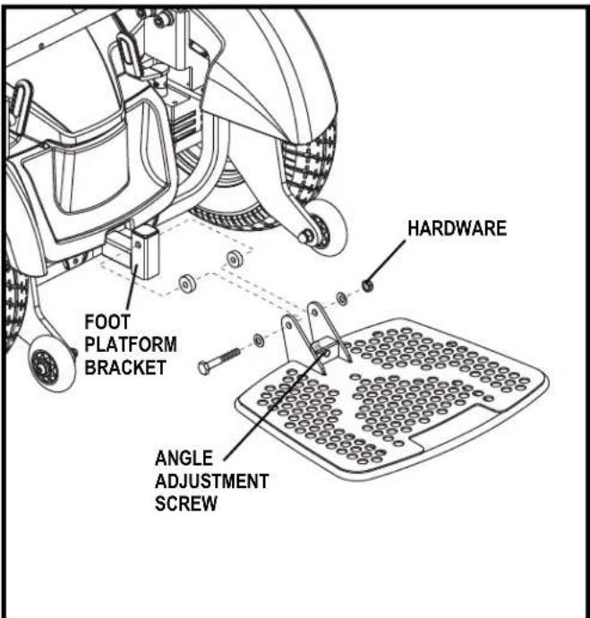 FOOT PLATFORM BRACKET HARDWARE ANGLE ADJUSTMENT SCREW