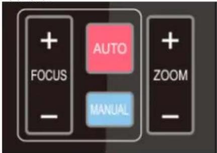+ FOCUS - AUTO + ZOOM - MANUAL