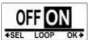 OFF ON SEL LOOP OK