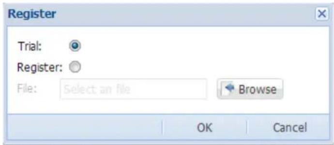 Register Trial: Register: File: Select an file Browse OK Cancel