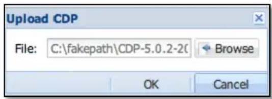Upload CDP File: C:\fakepath\CDP-5.0.2-2( Browse OK Cancel