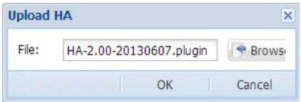 Upload HA File: HA-2.00-20130607.plugin OK Cancel