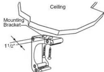 Ceiling Mounting Bracket 1 1/2"