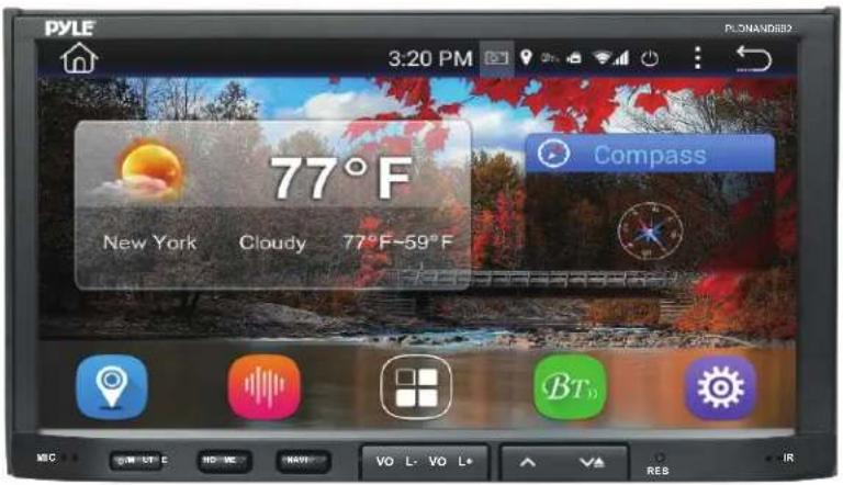 PYLE 3:20 PM 77°F New York Cloudy 77°F~59°F Compass MBC SWEET E RED WEE NAVI VO L- VO L+ A V REB AIR