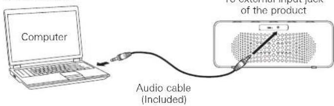 Computer Audio cable (Included)