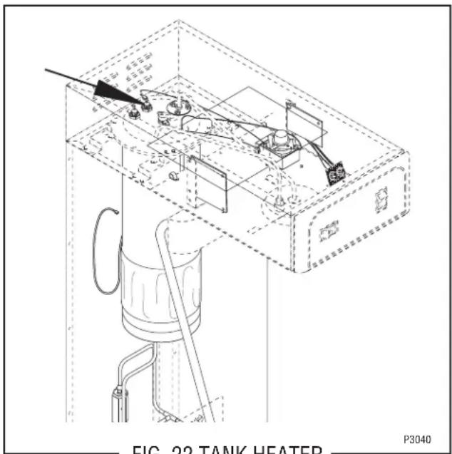 FIG. 22 TANK HEATER P3040