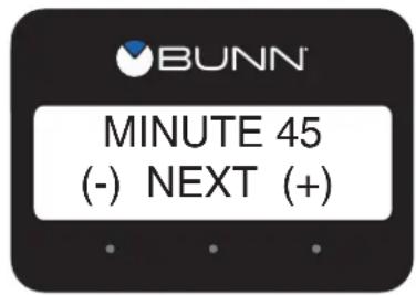 BUNN MINUTE 45 (-) NEXT (+)
